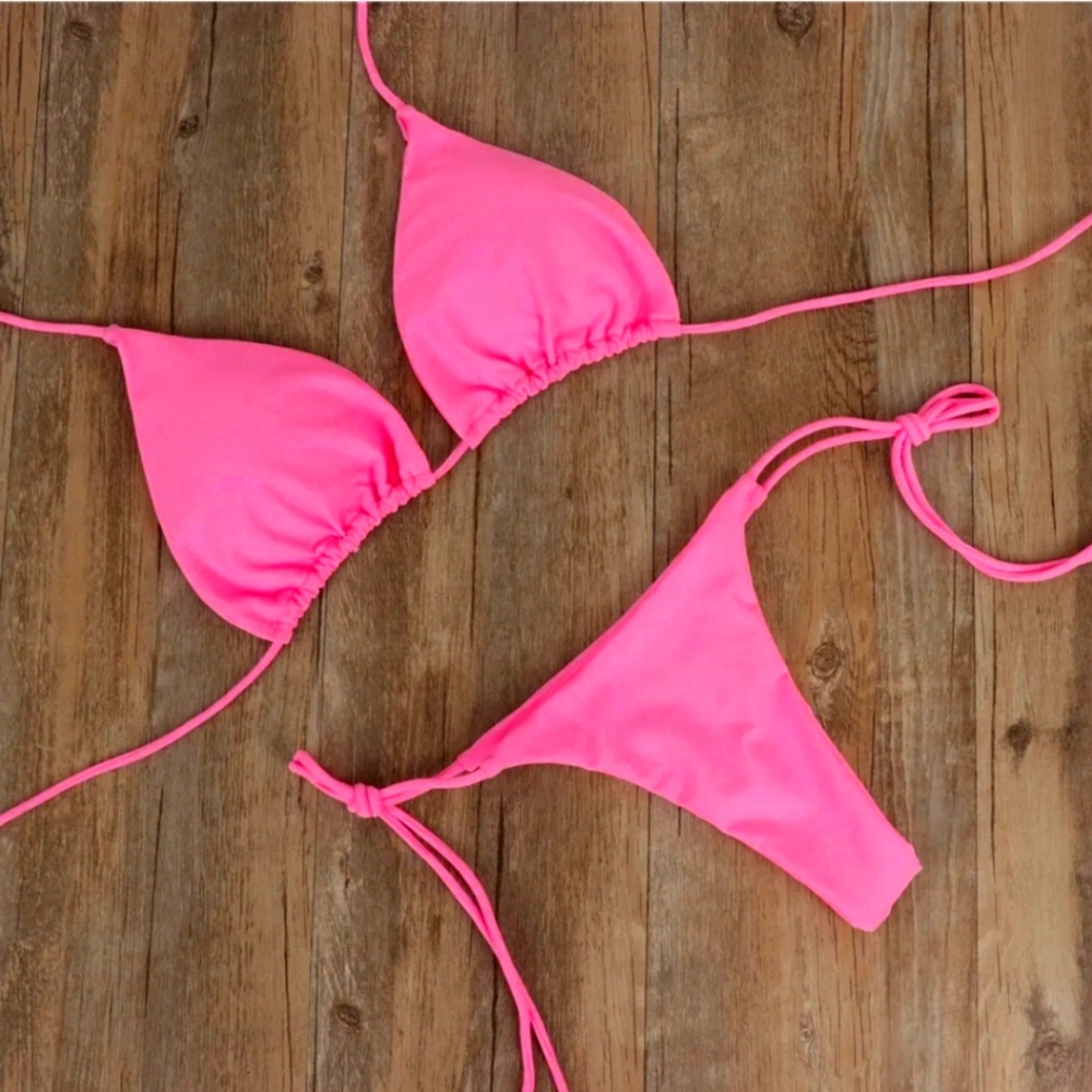PINK Bikini Swimsuit Set